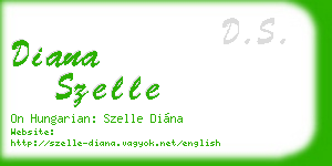 diana szelle business card