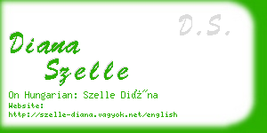 diana szelle business card